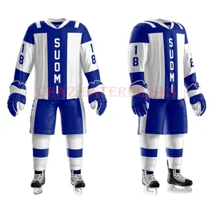 Kunden spezifisches Design Sublimation druck Eishockey Uniform Großhandels preis Training Training Trikots Trikot, Jugend Erwachsenen Team Kit