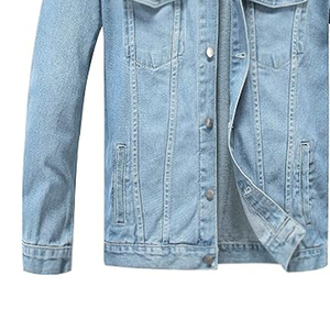 Vêtements décontractés Veste d'hiver à col montant Prix de gros Meilleur design Veste en jean pour hommes - Product Image 6