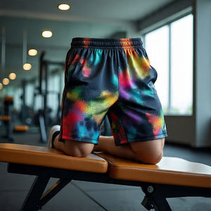 Jogging Mesh Running Printed Shorts Hombres Baloncesto Jogger Gym Fitness Wear Impreso Mesh Shorts Hombres - Product Image 2