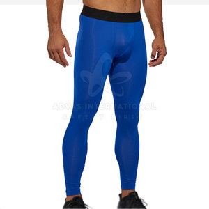 High Quality Men's Fitness <b>Leggings</b> Spandex/Polyester Quick Dry Lightweight <b>Low</b> MOQ Tight Wear with Custom Colors & Logos - Product Image 3