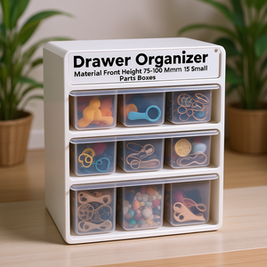 <b>Drawer</b> Organizer Material Front Height 75-100 Mm 15 Small Parts Boxes - Product Image 3