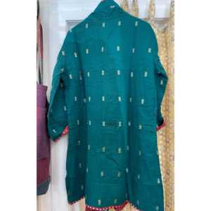 Chaqueta Kantha Vintage Greensleeves para Mujer, Reversible, Acolchada, de Cuero con Relleno de Algodón, Decoración de Patchwork, para Primavera y Otoño - Product Image 5