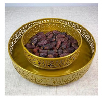 Décor islamique bois artisanat lune ramadan plateau table plateaux de service décoratifs en bois pour ramadan eid mubarak décorations