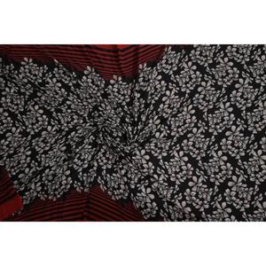 Tissu sari vintage 5 yards de soie indienne écologique en poly soie légère pour la couture de projets faits à la main canapé imprimé Boho - Product Image 5