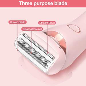 Depiladora Eléctrica Inalámbrica 2 en 1 para Mujer, Afeitadora de Doble Cuchilla para Uso en Seco y Húmedo, Resistente al Agua IPX7, para Piernas, Brazos, Axilas y Área del Bikini, Lavable - Product Image 6