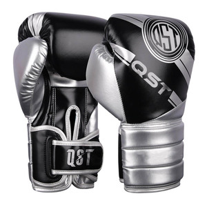 Gants de kickboxing MMA en cuir de vachette avec logo personnalisé, poignées et sangle de poignet réglable pour l'entraînement et la compétition unisexe - Product Image 2