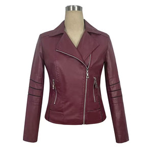 Chaqueta de cuero de moto para mujer personalizada Chaqueta de cuero de moda para mujer Chaqueta sólida para mujeres y niñas Fabricante de Pakistán - Product Image 5