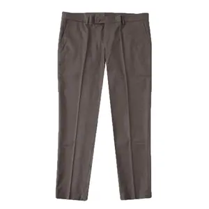 MOQ bajo Precio comparativo Pantalones de hombre Ropa formal de oficina Estilos de calle casuales Cintura elástica Pantalones y pantalones de hombre con parte delantera plana