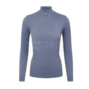 เสื้อกันหนาวแขนยาวโอเวอร์ไซส์ผ้าคอตตอนผ้าฟลีซแบบรูดซิปสำหรับผู้หญิงใส่ในยิมสีพื้นใส่ฤดูใบไม้ร่วงโลโก้ได้ตามต้องการ - Product Image 1