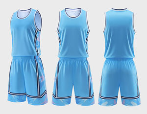 Conjunto de uniforme de baloncesto para hombre, camiseta y pantalones cortos, transpirable, de secado rápido, ligero, ropa deportiva atlética para entrenamiento de equipo y partidos. - Product Image 5