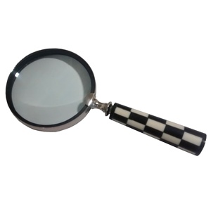 Instrument optique personnalisé Loupe en laiton avec manche en os sculpté Prix bon marché Loupe en métal personnalisée - Product Image 6