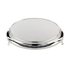 Stainless Steel Cake Stand Round Rim Beaded Design Crafts Newly Crafts Premium Quality Steel <b>Cupcake</b> Stand - Product Image 5