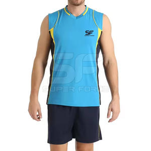 Uniforme de voleibol de malla transpirable con absorción de humedad y tela de rendimiento de secado rápido Conjunto de uniforme de voleibol hecho a medida - Product Image 1
