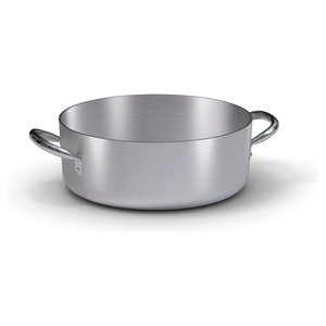 Casserole en aluminium série professionnelle 7000 (40 cm) argentée, design classique, diamètre 24 cm, verre céramique résistant à la chaleur pour la cuisine domestique - Product Image 1