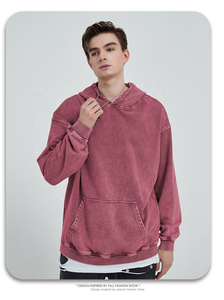 Chaqueta de Mezclilla Personalizada con Capucha, Estilo Y2K, Lavado Ácido, para Hombre y Mujer, Unisex - Product Image 6