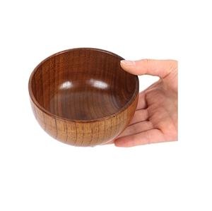 Mini bol de madera maciza ecológico, tazón de madera con logotipo personalizado, precio barato, producto de uso hecho a mano - Product Image 1