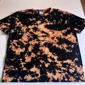 Venta al por mayor hombres ácido lavado camiseta Streetwear Hip Hop piedra 100% algodón camisetas con logotipo personalizar camisetas - Product Image 4