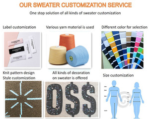 เสื้อสเวตเตอร์มีฮู้ดโอเวอร์ไซส์ของผู้ชายเสื้อสเวตเตอร์ถักด้วยมือสำหรับฤดูหนาวผ้าฝ้ายโพลีเอสเตอร์ไม่มีลาย - Product Image 6