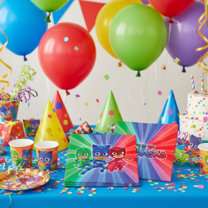 Servilletas de Fiesta de Pj Masks, 33X33Cm, 20 Piezas por Bolsa, para Decoración de Mesa en Fiestas de Cumpleaños Infantiles - Product Image 3