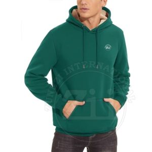 Sudadera con capucha unisex informal de invierno con estampado digital personalizado forro polar de algodón de peso pesado - Product Image 2