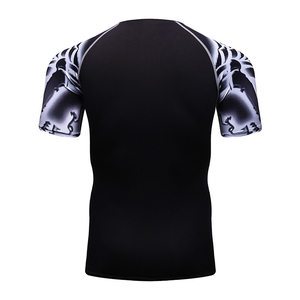 Men's Short Sleeve Rash Guard Compression <b>T</b>-<b>Shirts</b> Sublimation Gym & MMA Plus Size Summer 'Rush Guard' Name - Product Image 5