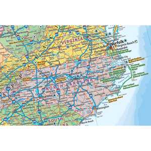 Mapa de Viaje de EE. UU. Tamaño XXL - Mapas en Minutos, Mapa del Mundo para Decoración del Hogar y Uso en la Oficina - Product Image 1