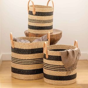 100% Natural <b>Seagrass</b> <b>Storage</b> <b>Basket</b> Eco-friendly <b>Basket</b> <b>Seagrass</b> <b>Basket</b> Home Decoration Vietnamese Manufacturer ODM/OEM - Product Image 3