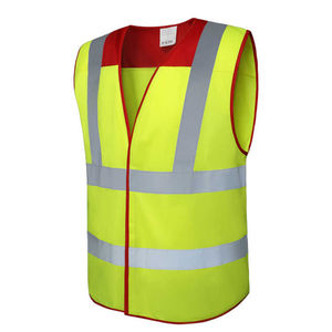 100% poliéster ANSI Clase 1 chaleco de seguridad reflectante impermeable para trabajadores de la construcción con logotipo personalizado - Product Image 2