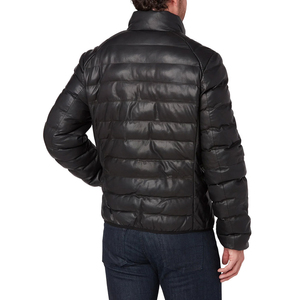 With Side Pocket Black Color Full Zipper Style Design Premium Quality Hand Made <b>Puffer</b> <b>Jacket</b> For Men Wear - Product Image 2