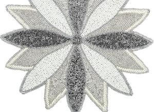 ที่รองจานลูกปัดทรงกลมทำด้วยมือสำหรับโต๊ะอาหารของตกแต่งคริสต์มาสงานเลี้ยงสังสรรค์ในครอบครัว - Product Image 5