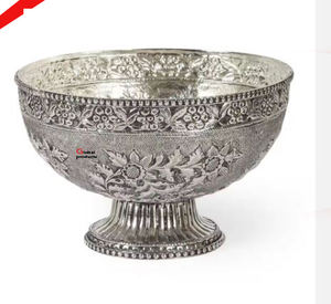 Cuenco para servir de acero inoxidable con acabado dorado de aspecto brillante para restaurante y bar de hotel - Product Image 2