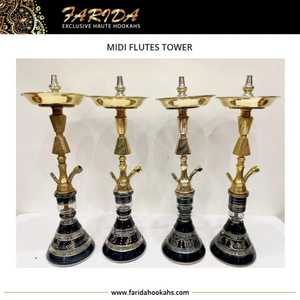 Vente en gros de luxe Laiton Midi Limonade Art Top Unique Nouveau Design Laiton Massif Shisha Hookah avec Laque Technics - Product Image 5