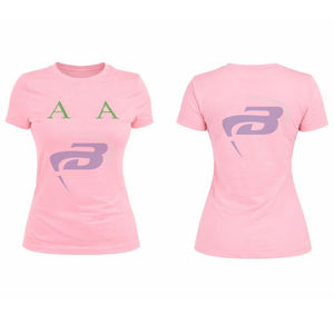 Alfa |   Kapa |   Camiseta de la Hermandad Alpha con Letras Griegas en Rosa y Verde, AKA Sorority, 100% Algodón, Unisex, Personalizable con Cualquier Logotipo - Product Image 3