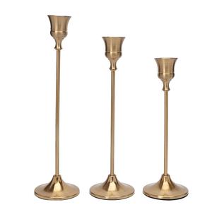 Portavelas chapado en oro de nuevo diseño, decoración del hogar de alto acabado, vajilla de boda, superventas, precio al por mayor, soporte de vela - Product Image 1
