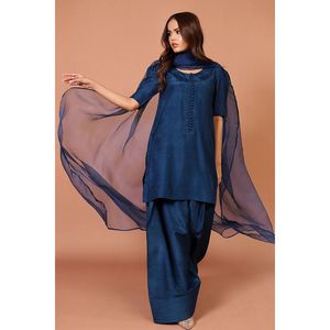 Vestidos Farshi Elegantes, Tradicionales y Festivos, Diseño Sencillo, Tela de Chifón, Cuello Redondo, Manga Larga, para Madres de Novias - Online - Product Image 4