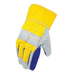Customized Leather Heat Protective Cut Resistant Working Gloves with Waterproof Anti-Slip & <b>Fire</b>-Proof Features Safety Cuff - Product Image 2