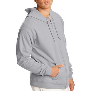 Fashionable Men Zipper Hoodie Durable Quality Gym Hoodie Streetwear for Brands & Stores - Product Image 3