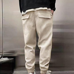 กางเกงผ้าแคนวาสสำหรับผู้ชายกางเกงลำลองเอวสูงออกแบบได้ตามต้องการออกแบบโลโก้ - Product Image 6