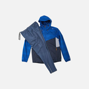 Ensemble survêtement coupe-vent pour homme avec logo personnalisé, imperméable, deux pièces, veste zippée intégrale avec capuche, vêtements de sport et de plein air - Product Image 3
