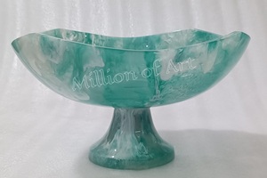 Boule à eau en résine faite à la main boule à neige nourriture haute qualité hôtel cuisine vaisselle ensemble fête à la maison comprend cuillère couverts 3D glacé - Product Image 3