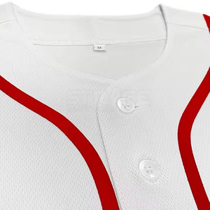 Maillot de baseball à manches courtes respirant au toucher doux avec tissu extensible, design flexible et utilisation durable - Product Image 3