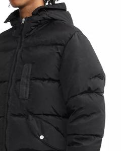 Vente en gros Veste matelassée d'hiver de haute qualité pour hommes Veste matelassée tricotée respirante avec fermeture éclair logo personnalisé OEM imprimée - Product Image 3