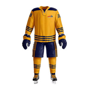 Uniformes de hockey sur glace personnalisés de qualité supérieure, de style le plus récent, en différentes couleurs, avec impression de logo sur mesure. - Product Image 1