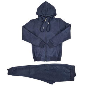 Survêtement pour homme, haut à capuche zippé et jogger assorti, coupe ajustée, ensemble 2 pièces - Product Image 4