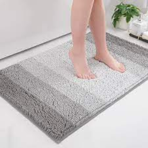 Alfombrillas de Baño de Lujo de 51x76 cm, Modernas, a Cuadros, Hechas a Mano, de Algodón, con Diseño Acolchado Antideslizante para Uso Premium en el Hogar y Hoteles - Product Image 3