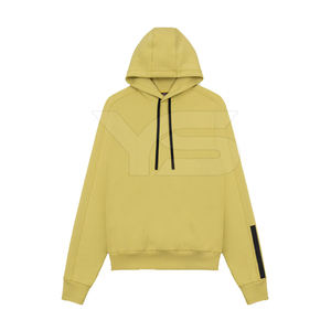 Pull à capuche personnalisé en polaire Sweat à capuche à manches longues en jacquard Sweat à capuche élégant en coton avec poche pour hommes - Product Image 1