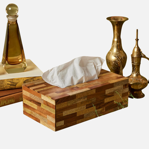 Servilletero de madera Premium de lujo hecho a mano, dispensador de tapa de caja de pañuelos ecológico para cualquier habitación, decorativo organizado - Product Image 1