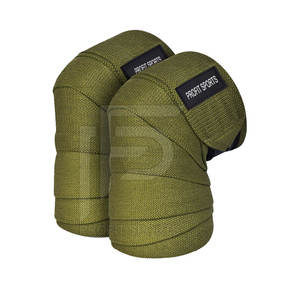 High Quality PROFIT SPORTS Custom Logo Green <b>Neoprene</b> Non-Slip Adjustable Comfortable Knee Wraps Pakistan Manufacturer's Fitness - Product Image 1