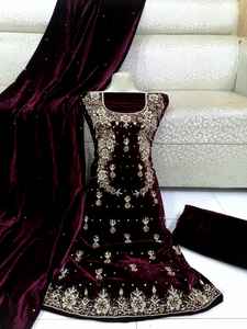 Ropa Étnica Punjabi de India y Pakistán para Mujer, Traje Anarkali Salwar Kameez con Trabajo a Mano para Mujer - Product Image 5