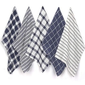 Serviettes de cuisine imprimées gaufrées et rayées en coton peigné écologique, de haute qualité, à prix avantageux, vente chaude directe usine Chine - Product Image 1